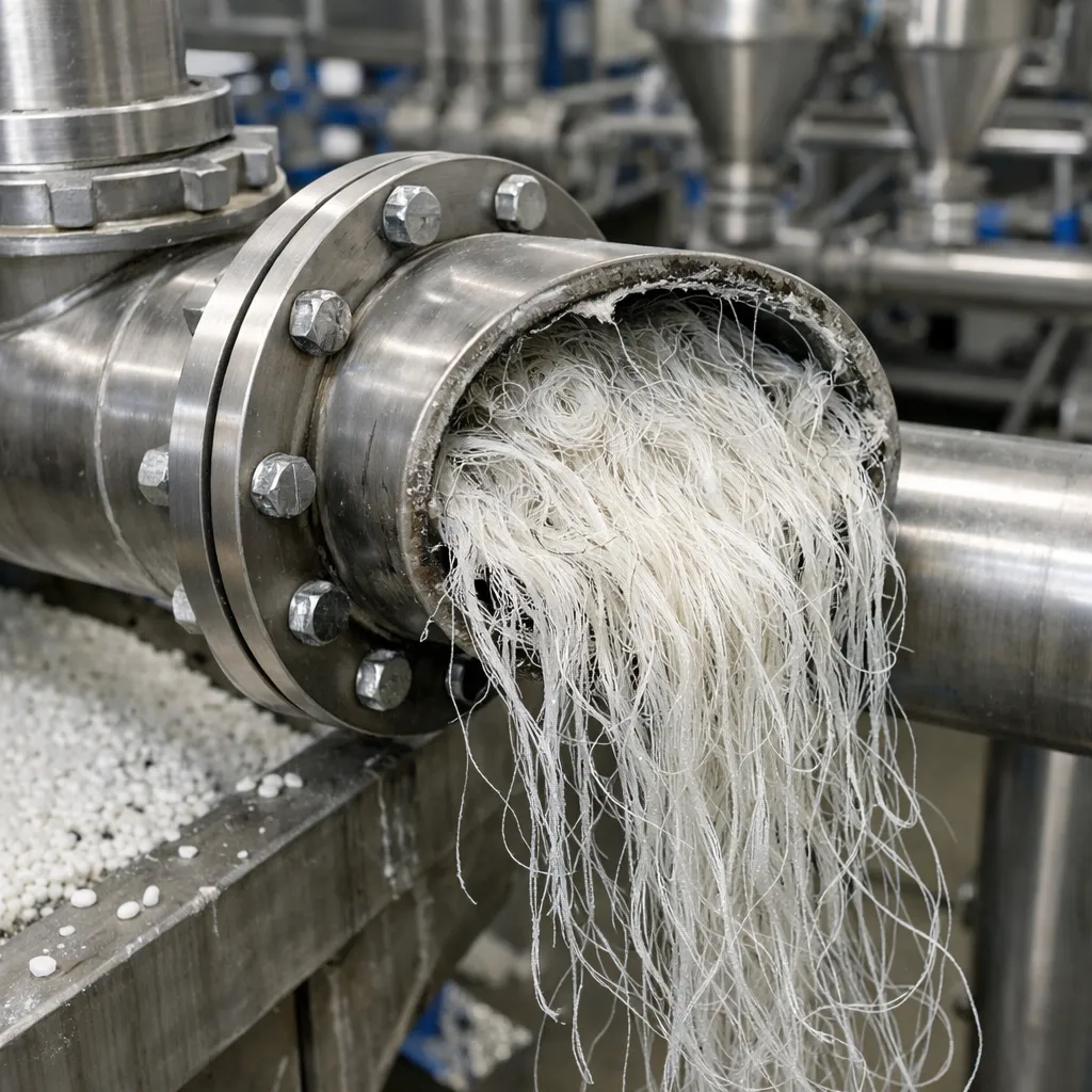 Pelo de Ángel en Pellets Plásticos: Transporte Neumático